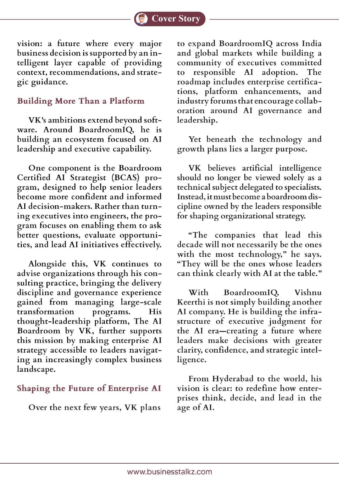 The Indian Achievers — cover story, page 3